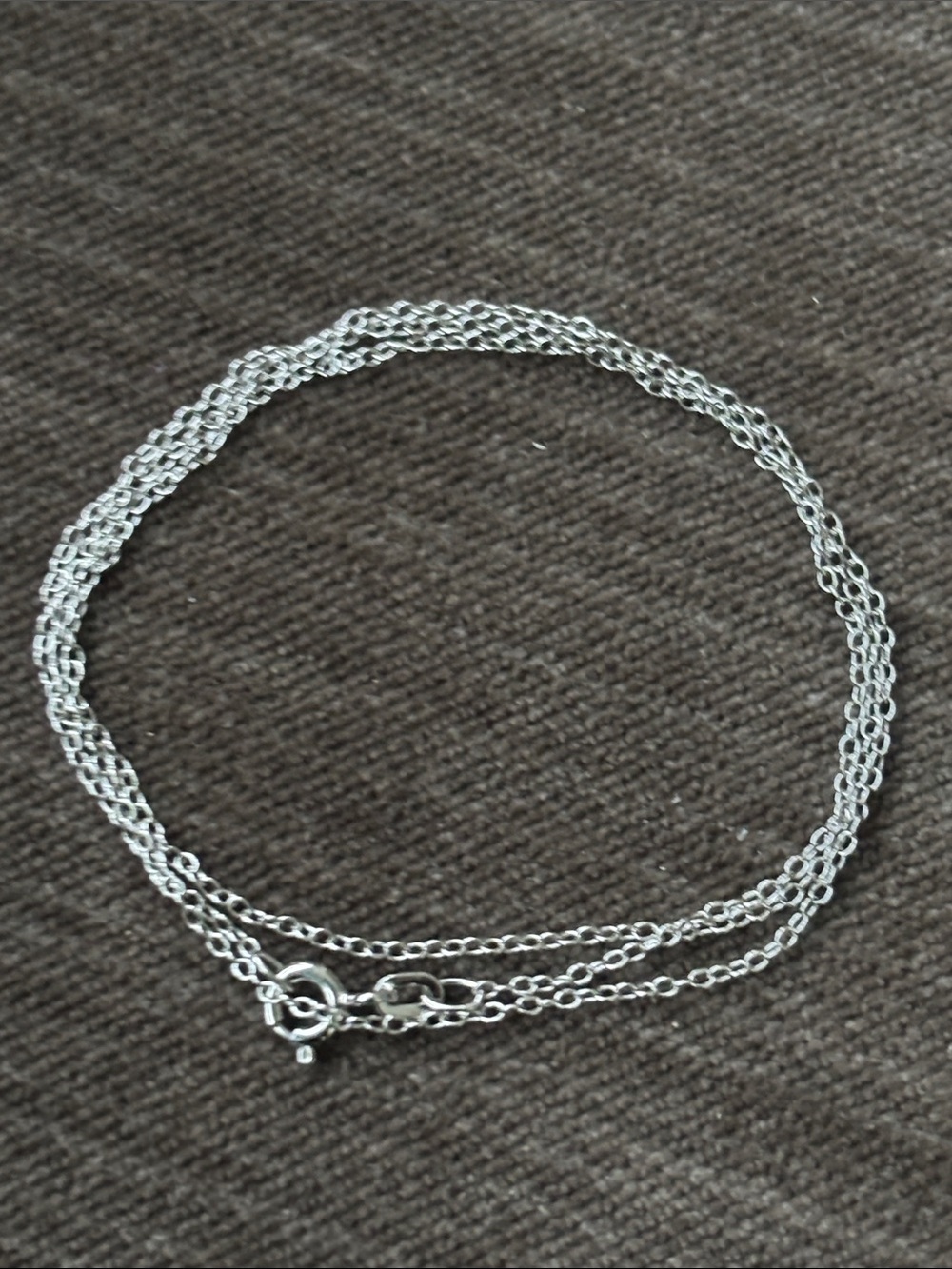 Minimal Thin Silver Chain Necklace for Women
